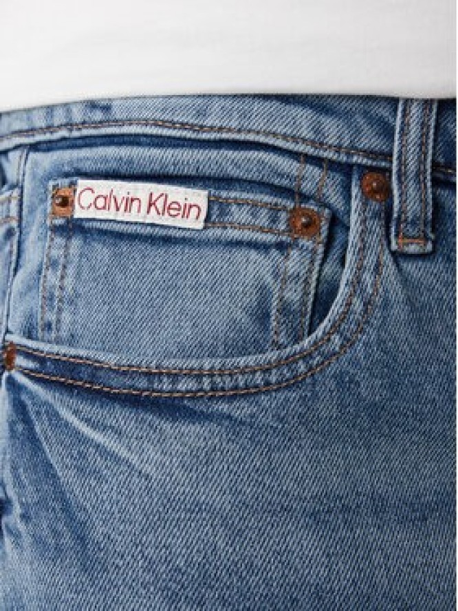 Calvin Klein Jeans Jeansy LV04RE700G Niebieski Slim Fit