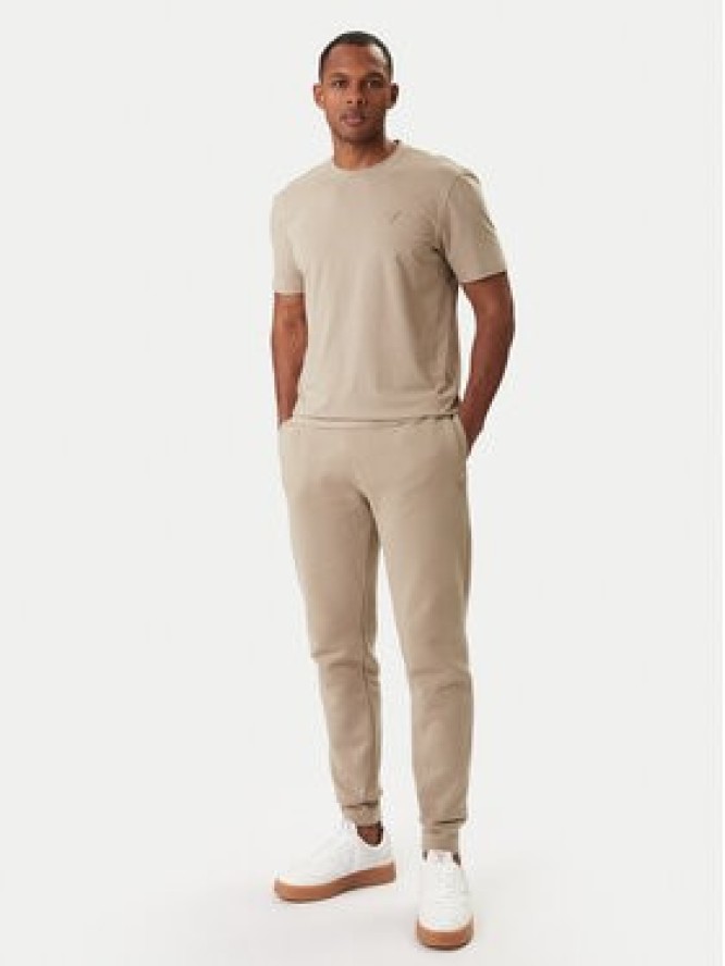 Guess T-Shirt Z2YI12 JR06K Beżowy Regular Fit