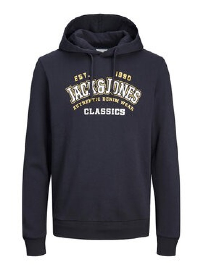 Jack & Jones Bluza Logo 12233597 Granatowy Standard Fit