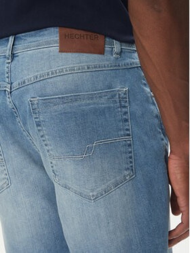 Hechter Paris Szorty jeansowe 26655 151362 Niebieski Regular Fit