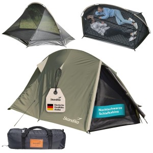 Namiot trekkingowy tunelowy Hemus 2 Sleeper, 1-2-osobowy, ultralekki