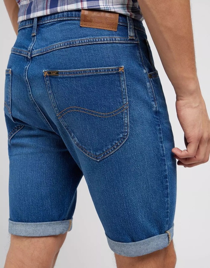 LEE 5 POCKET SHORT MĘSKIE SZORTY KRÓTKIE SPODNIE JEANSOWE WARM 112349234 L73M016079