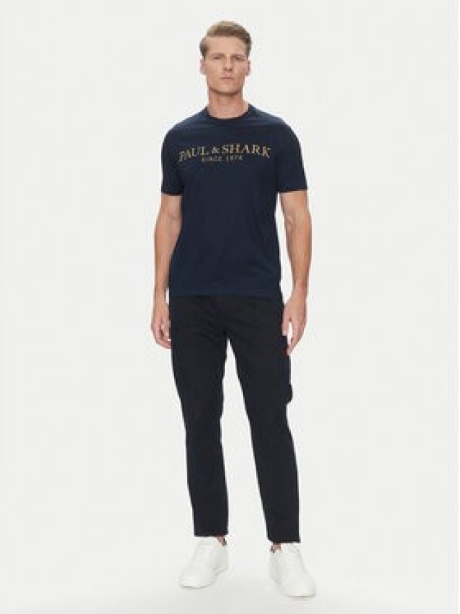 Paul&Shark T-Shirt 24411020 Granatowy Regular Fit