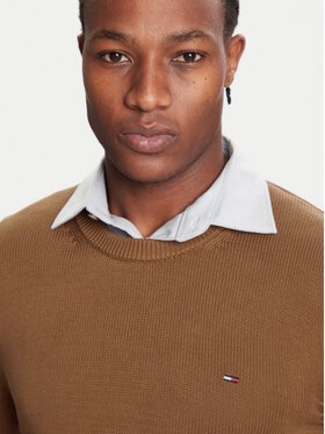 Tommy Jeans Sweter DM0DM21787 Brązowy Regular Fit