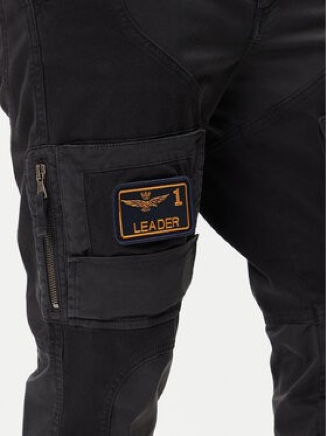 Aeronautica Militare Spodnie materiałowe 252PA1664UCT04241 Czarny Regular Fit