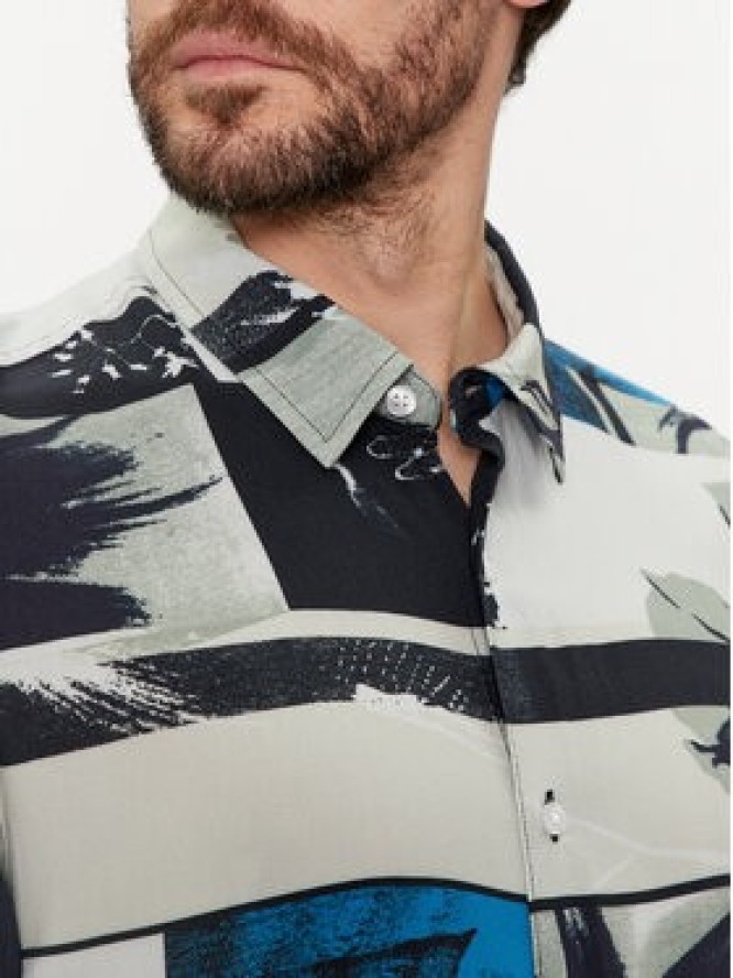 Guess Koszula M4GH64 WD4Z2 Szary Slim Fit