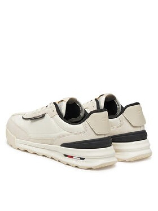 Tommy Hilfiger Sneakersy Retro Runner Nylon Mix FM0FM05523 Écru