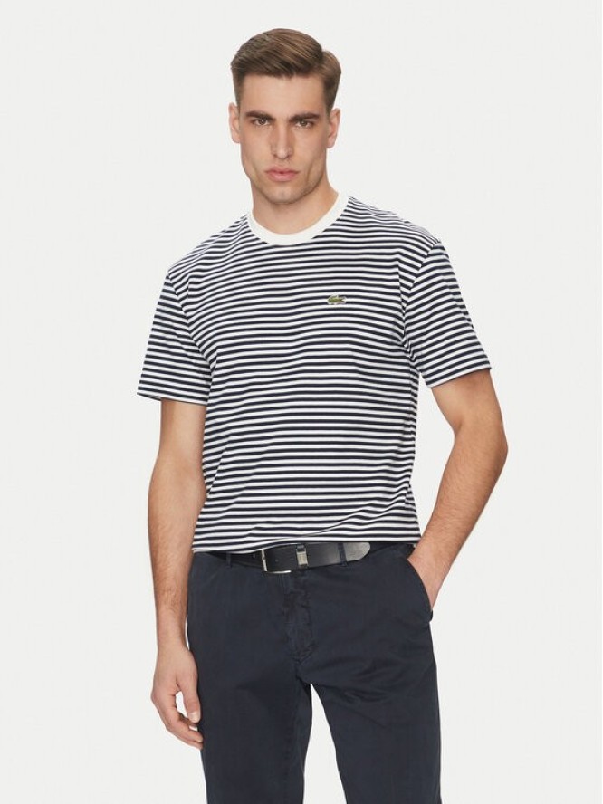Lacoste T-Shirt TH9749 Granatowy Regular Fit