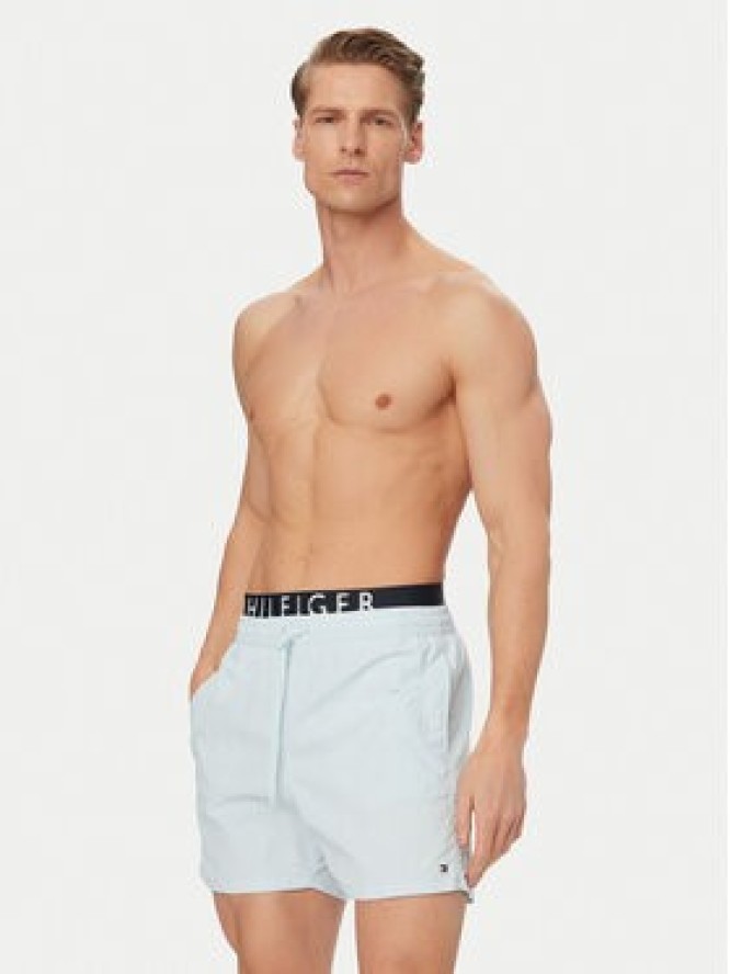 Tommy Hilfiger Szorty kąpielowe UM0UM03749 Niebieski jasny Regular Fit