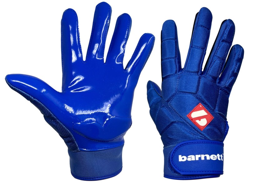 Rękawice linebackera do futbolu amerykańskiego FKG-03 Niebieskie, LB, RB, TE