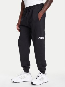 adidas Spodnie dresowe Essentials Linear Fleece JN1786 Czarny Regular Fit