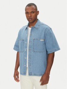 Calvin Klein Jeans Koszula jeansowa Bowler J30J327512 Niebieski Relaxed Fit