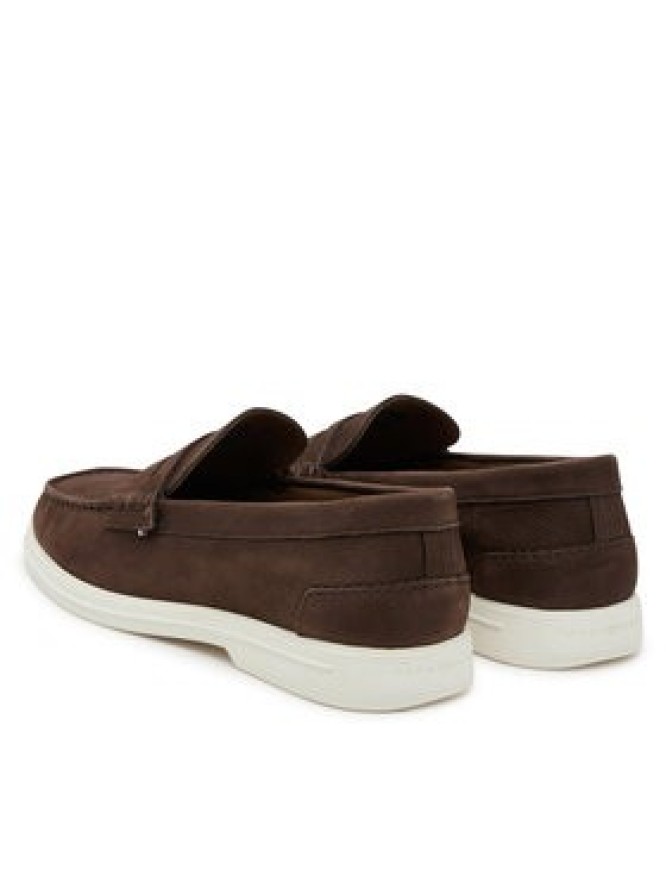 Tommy Hilfiger Mokasyny Nubuck P Loafer FM0FM05350 Brązowy