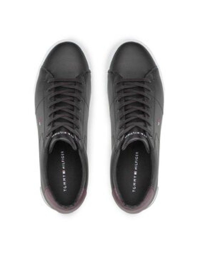 Tommy Hilfiger Sneakersy Essential Leather Detail Vulc FM0FM04047 Czarny