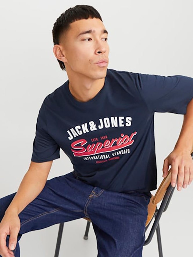 Jack & Jones Koszulka w kolorze granatowym rozmiar: M
