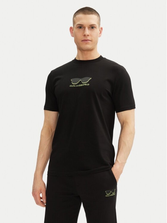 KARL LAGERFELD T-Shirt 755400 552235 Czarny Regular Fit