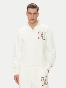 Tommy Jeans Bluza Towel Patch DM0DM21263 Écru Regular Fit