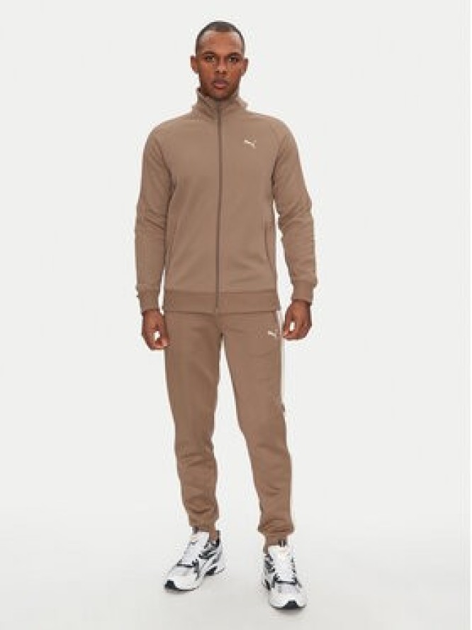 Puma Spodnie dresowe T7 Always On 629588 Brązowy Regular Fit