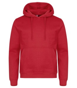 clique Bluza z kapturem Miami z bawełny i poliestru z recyklingu – Red