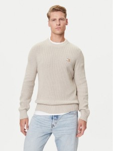 Tommy Jeans Sweter DM0DM21652 Beżowy Slim Fit