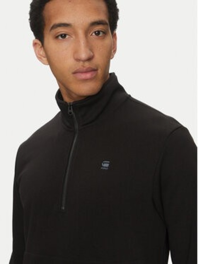 G-Star Raw Bluza Nifous Half Zip D26305-D566 6484 Czarny Regular Fit