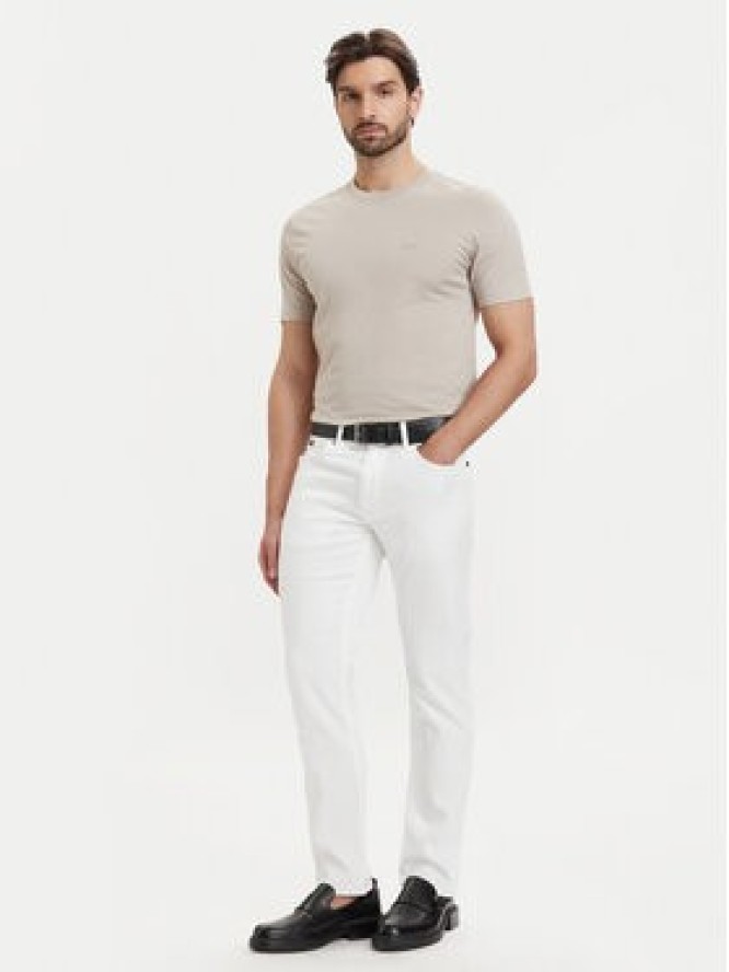 BOSS T-Shirt Thompson 01 50468347 Beżowy jasny Regular Fit