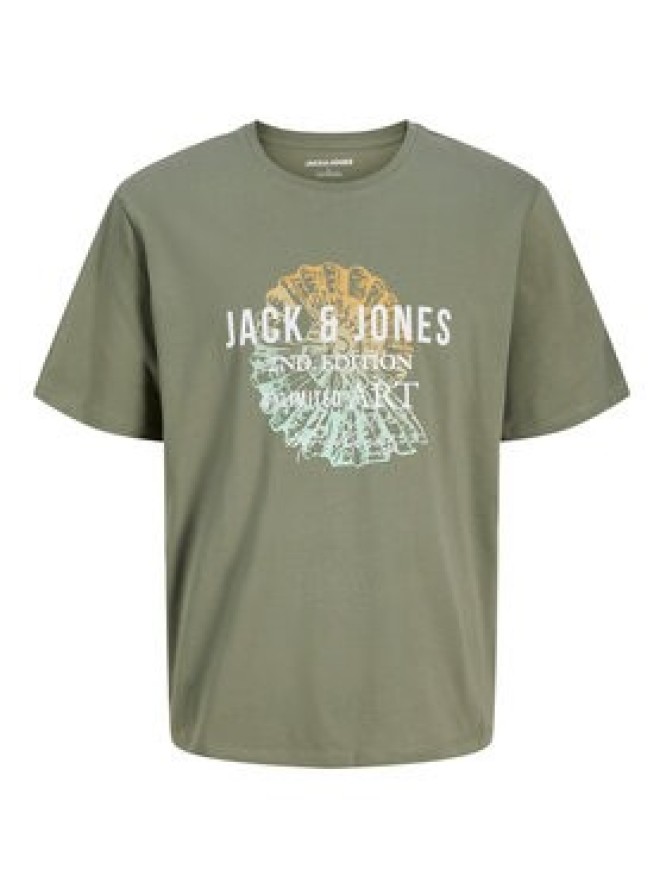 Jack & Jones T-Shirt Gradient Print 12288094 Szary Regular Fit