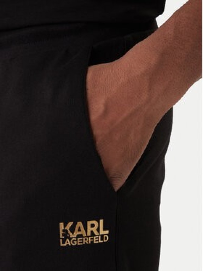 KARL LAGERFELD Spodnie dresowe 705782 561917 Czarny Regular Fit