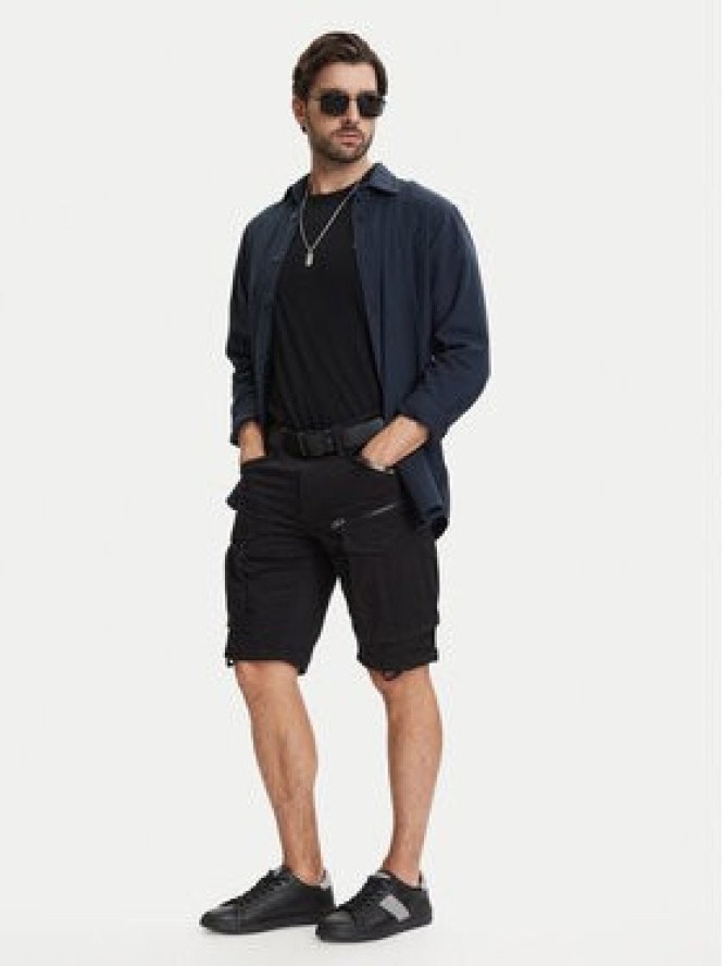 G-Star Raw Szorty materiałowe Rovic Zip D26214-5126 Czarny Relaxed Fit