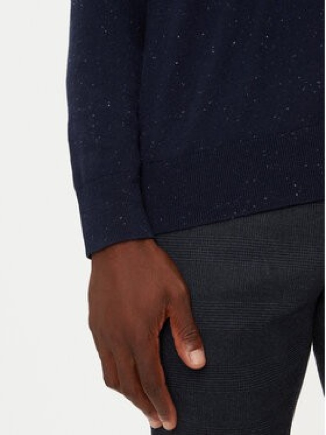 Tommy Hilfiger Sweter Pima Org Ctn MW0MW28047 Granatowy Regular Fit