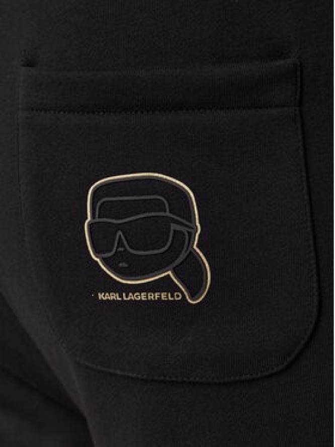 KARL LAGERFELD Spodnie dresowe 705006 561910 Czarny Regular Fit