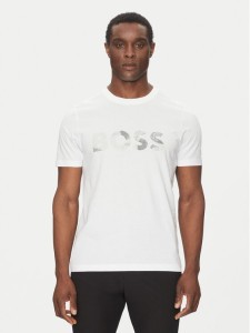 BOSS T-Shirt Glamping 50537834 Biały Regular Fit