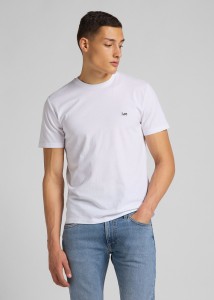 MESKA KOSZULKA LEE SS PATCH LOGO TEE WHITE 112113578