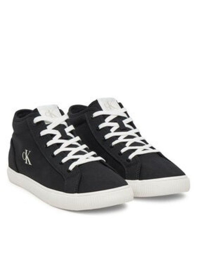 Calvin Klein Jeans Sneakersy Ess Vulc Mid Mg Canvas YM0YM01210 Czarny
