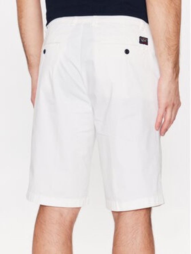 Paul&Shark Szorty materiałowe 23414027 Biały Regular Fit