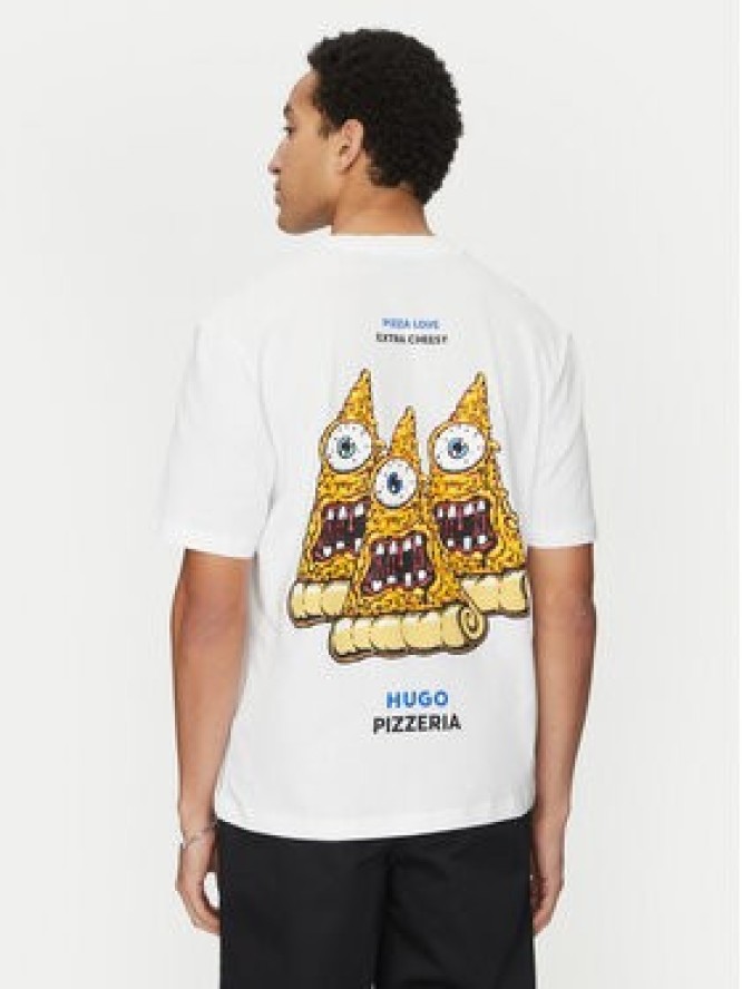 HUGO T-Shirt Nizzerio 50533390 Biały Regular Fit