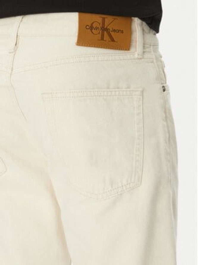 Calvin Klein Jeans Jeansy J30J327539 Biały Straight Fit