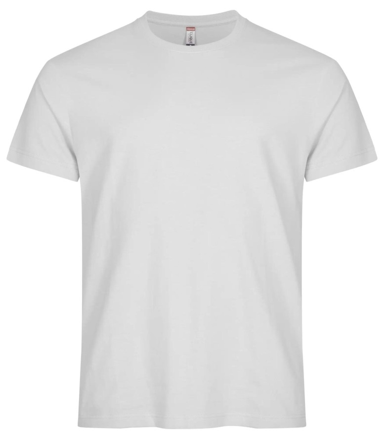 clique Premium Long-T extra długi T-shirt z bawełny – White