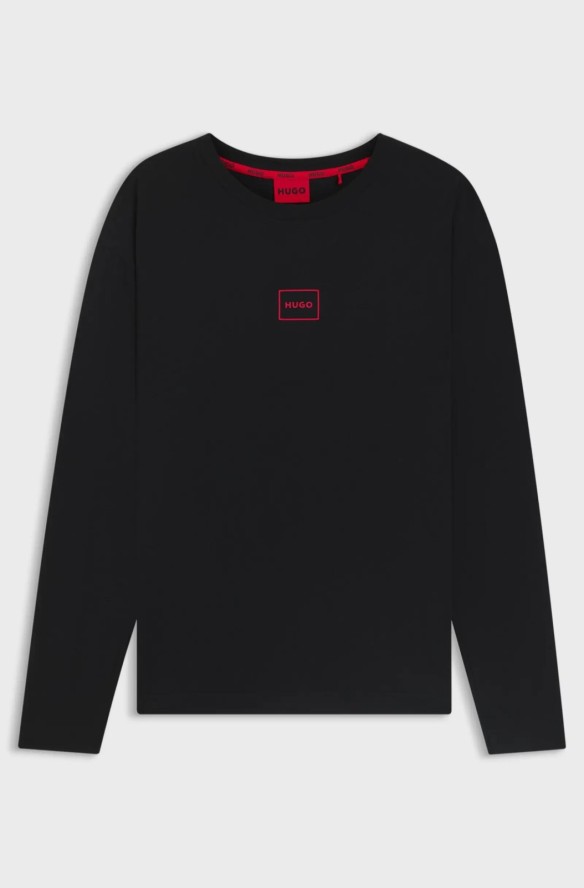 Hugo Loungewear Laze NERO Męska koszulka sportowa