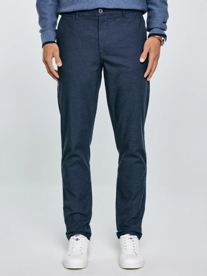 Spodnie męskie chinosy granatowe Erhati 403