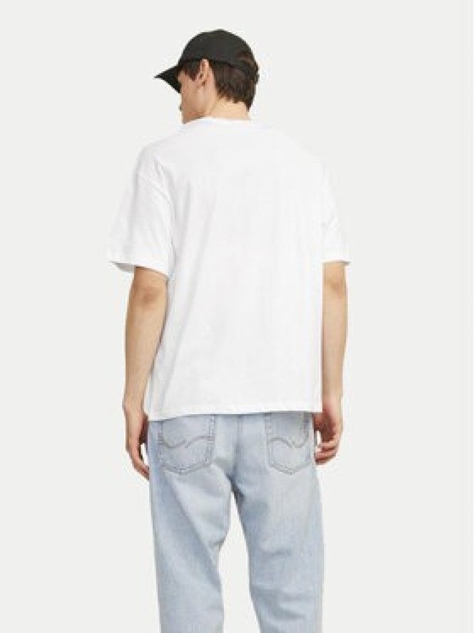 Jack & Jones Komplet t-shirtów Bradley 12264845 Biały Wide Fit