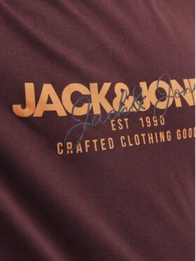 Jack & Jones T-Shirt Alvis 12256803 Czerwony Standard Fit