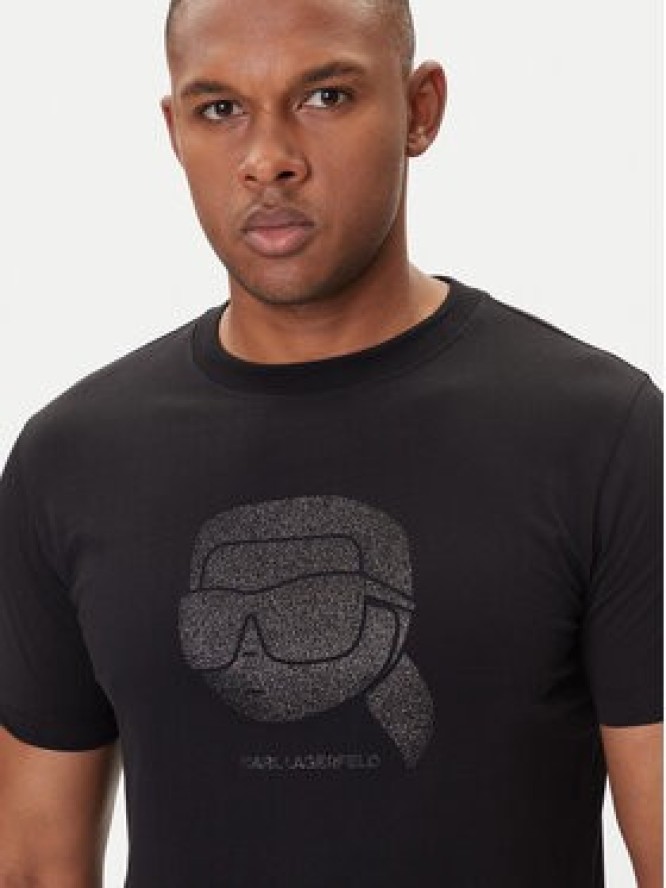 KARL LAGERFELD T-Shirt 755066 554242 Czarny Regular Fit
