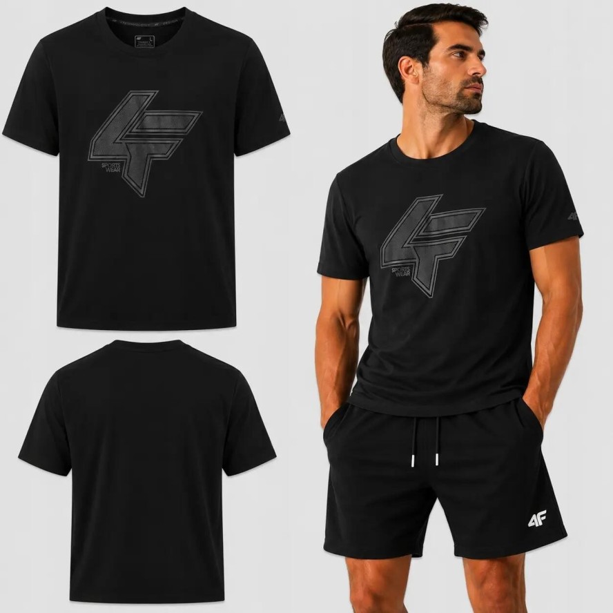 KOSZULKA MĘSKA 4F T-SHIRT BAWEŁNIANY SPORTOWY NA CO DZIEŃ M2662 SS26