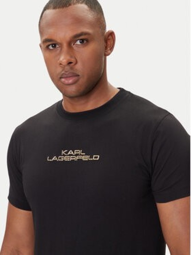 KARL LAGERFELD T-Shirt 755061 554242 Czarny Regular Fit