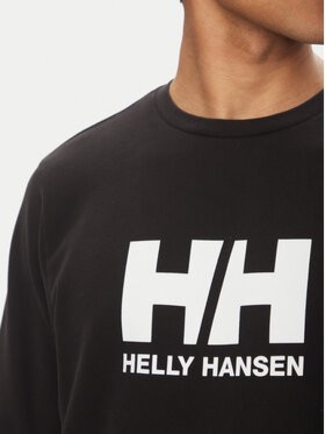 Helly Hansen Bluza Logo Crew 30395 Czarny Regular Fit