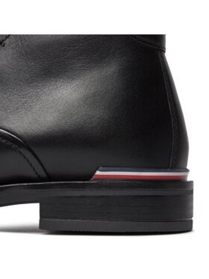 Tommy Hilfiger Trzewiki Core Rwb Hilfiger Lth L Boot FM0FM04804 Czarny