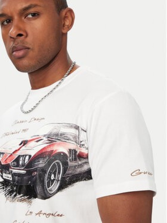 Guess T-Shirt M6YI45 K4231 Biały Regular Fit
