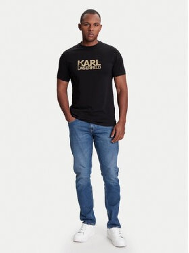 KARL LAGERFELD T-Shirt 755087 553235 Czarny Regular Fit
