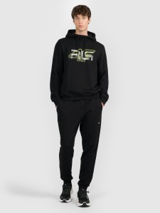 4F Spodnie dresowe joggery męskie 4F x Robert Lewandowski - czarne S